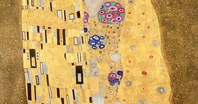 Der Kuss, 1907-08 (Detail) von Gustav Klimt